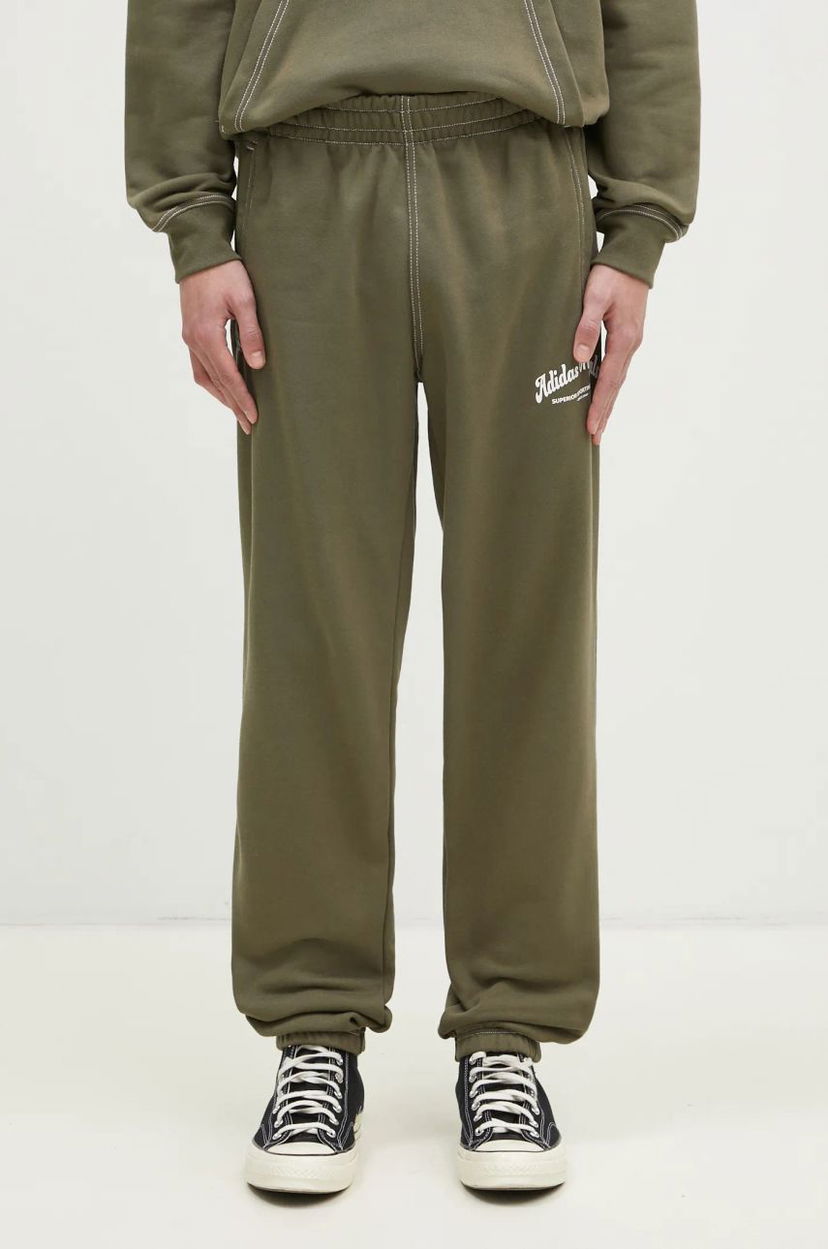 Trenirka adidas Originals Wabash Printed Sweatpants Zelena | JP4486
