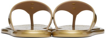 Modni dodatki Versace Versace Alia Metallic Flat Sandals Kovinski | 1016248_1A14478, 1