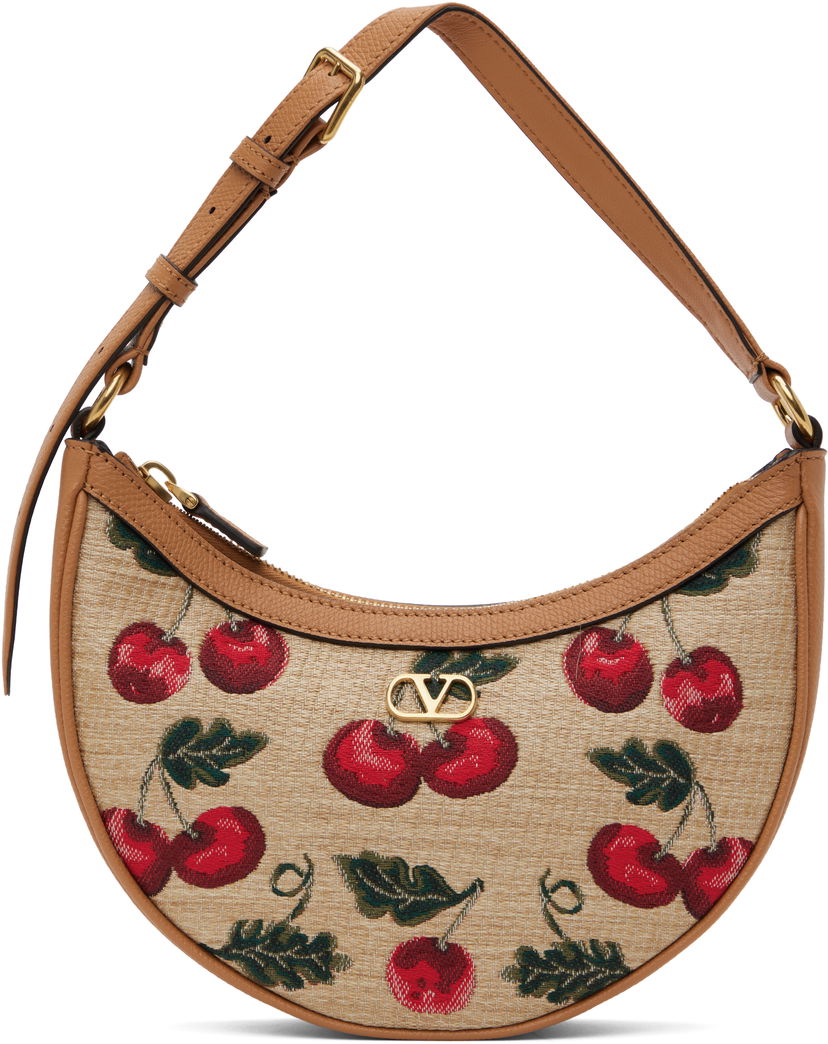 Torbica Valentino Valentino Garavani VLogo Signature Mini Cherryfic Bag Rjava | 6W0P0AK3CJR