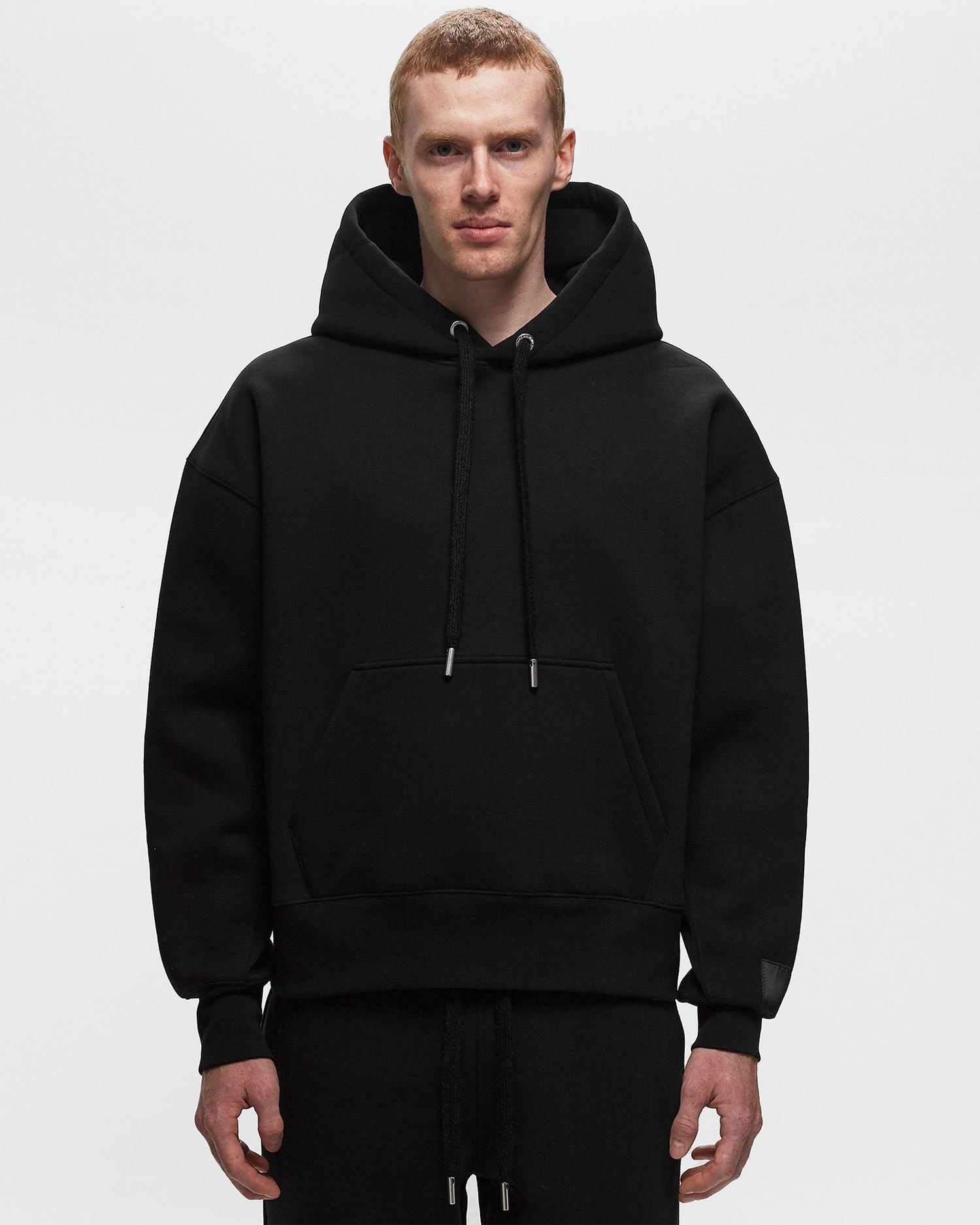 Pulover AMI Drawstring Hoodie Bela | USW217.740, 1