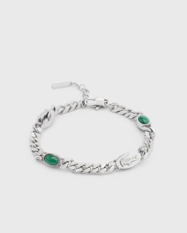 Zapestnica Lacoste Chain Bracelet with Crocodile Emblems and Oval Inlays Kovinski | JL127B-041, 0