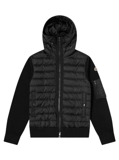 Jakna Moncler Hooded Down Knit Jacket Črna | 9B508-00-A9340-999