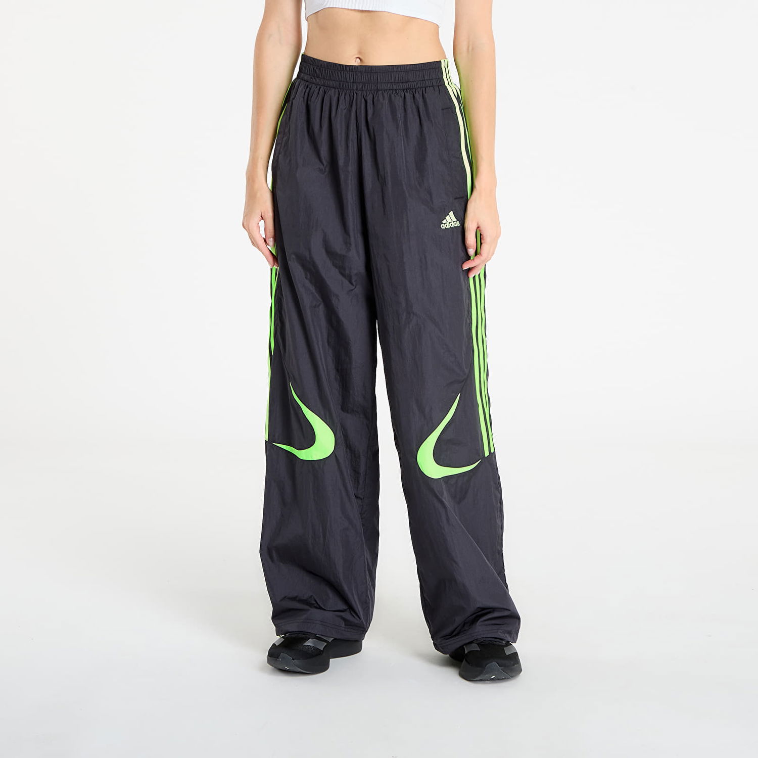 Trenirka adidas Originals Teamgeist Adicolor Oversized Track Pants Črna | JZ8258, 0