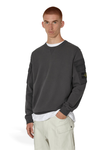 Pulover Stone Island Garment Dyed Double Pocket Siva | 791560577 V0062