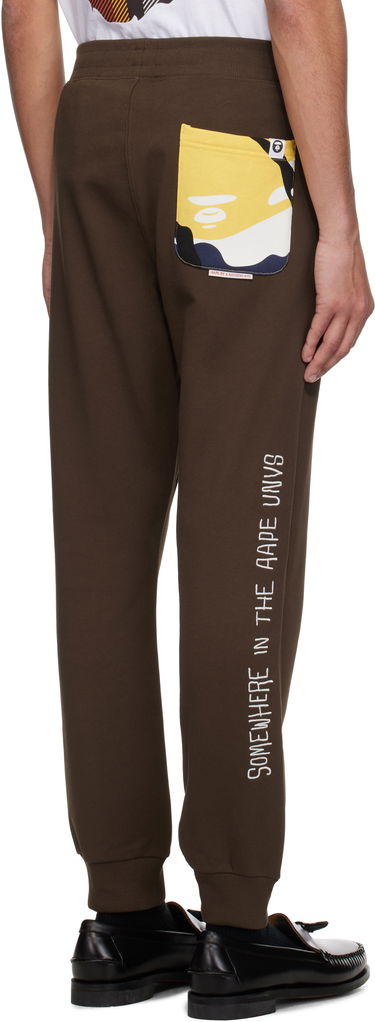 Trenirka AAPE by A Bathing Ape AAPE by A Bathing Ape 'AAPE' Basic Sweatpants Rjava | AAPPTMB698XXNBWD, 2