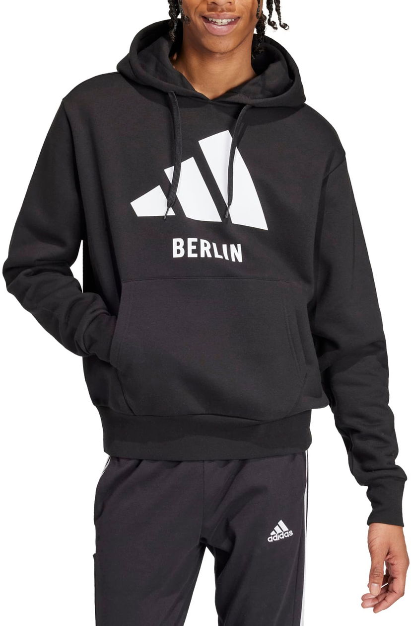 Pulover adidas Originals BERLIN Pullover Hoodie Črna | iz0393