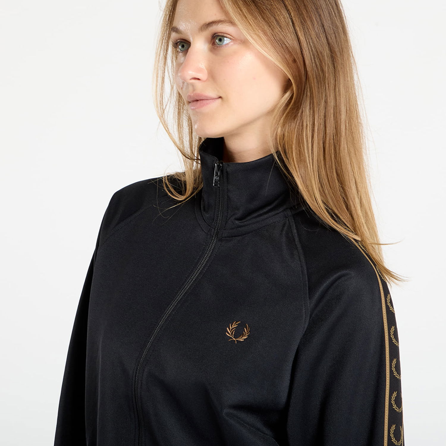 Jakna Fred Perry Fred Perry Contrast Tape Track Jacket Črna | J5557 S77, 1