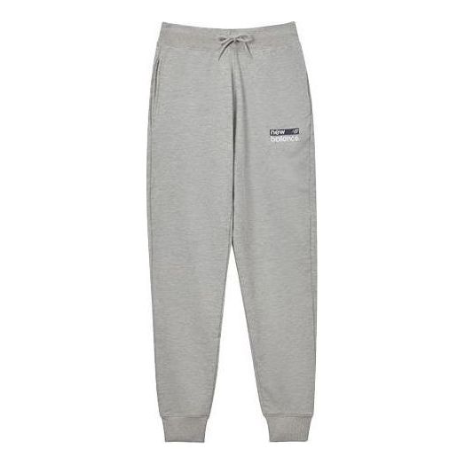 Trenirka New Balance Logo Print Sweatpants Siva | MP03905-AG