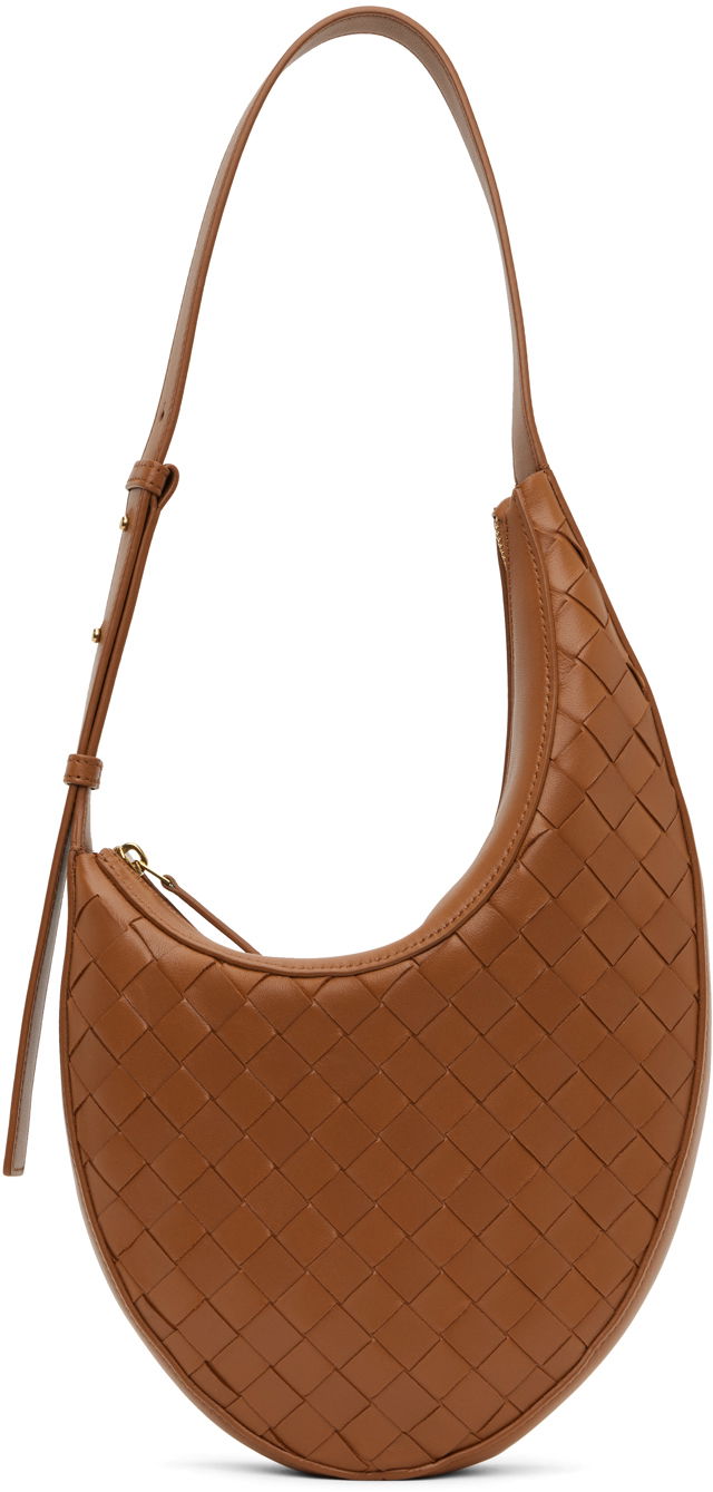 Torba za čez ramo Bottega Veneta Small Drop Bag Rjava | 755074 VCPP1, 0