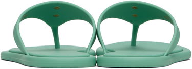 Modni dodatki Versace Versace Alia Rubber Flat Sandals Zelena | 1016248_1A10983, 1