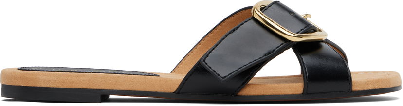 Modni dodatki Stella McCartney Stella McCartney Gaia Brushed Alter Mat Sandals Črna | 810572W0U70