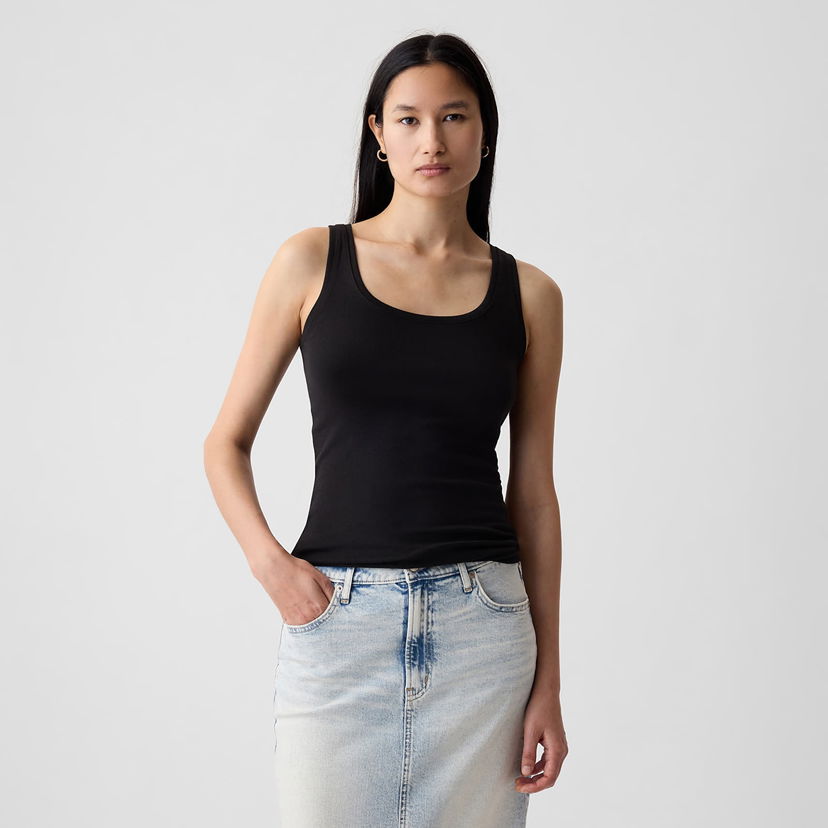 Majica brez rokavov GAP Modal Tank Black Črna | 540670-03