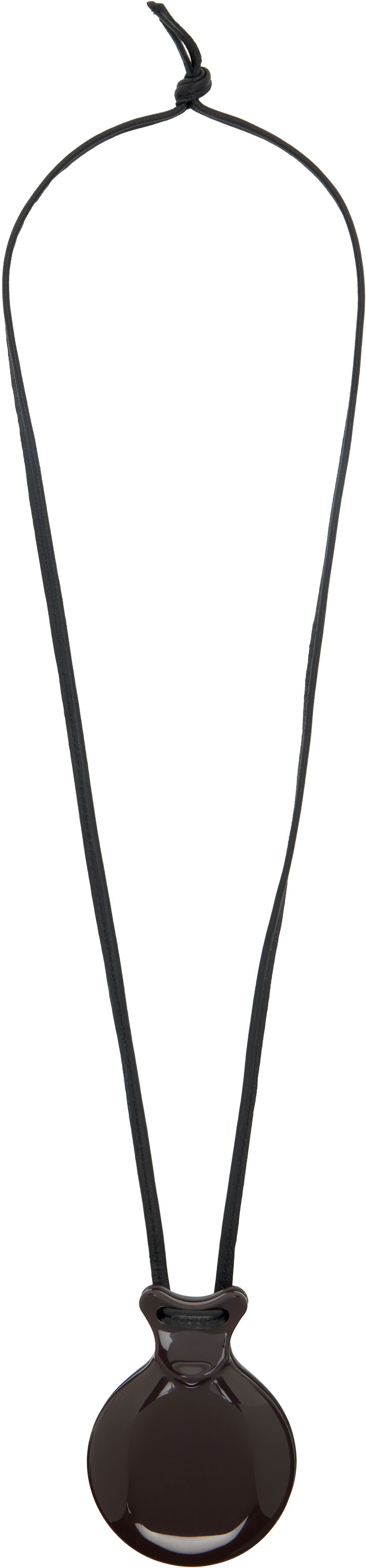Ogrlica LEMAIRE Lemaire Castanet Pendant Necklace Črna | AC1082 LO0031