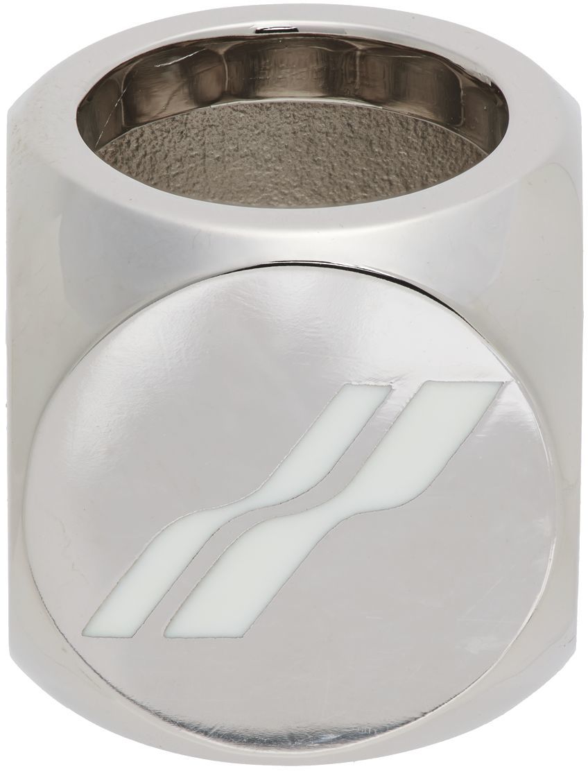 Prstan We11done We11done Logo Dice Ring Kovinski | WD-AJ1-22-704-U-WH, 0