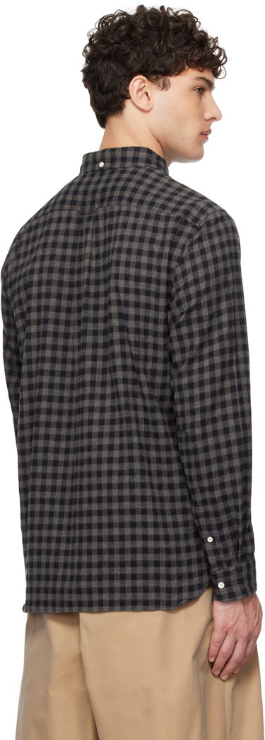 Srajce BEAMS BEAMS PLUS Button-Down Gingham Check Shaggy Shirt Siva | 38110244139, 2
