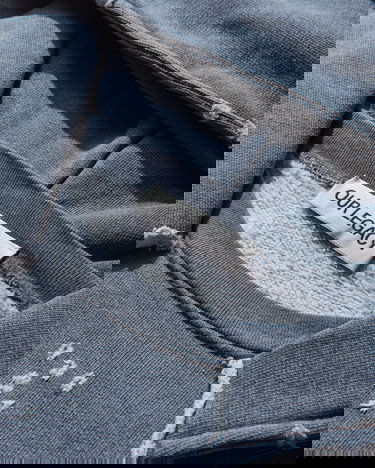 Pulover OUR LEGACY Relic Distressed Pouch Pocket Hoodie Siva | M4256RF 001, 3