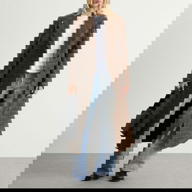 Plašči OUR LEGACY Our Legacy Manta Coat Dorf Check Rjava | W4251MD, 4