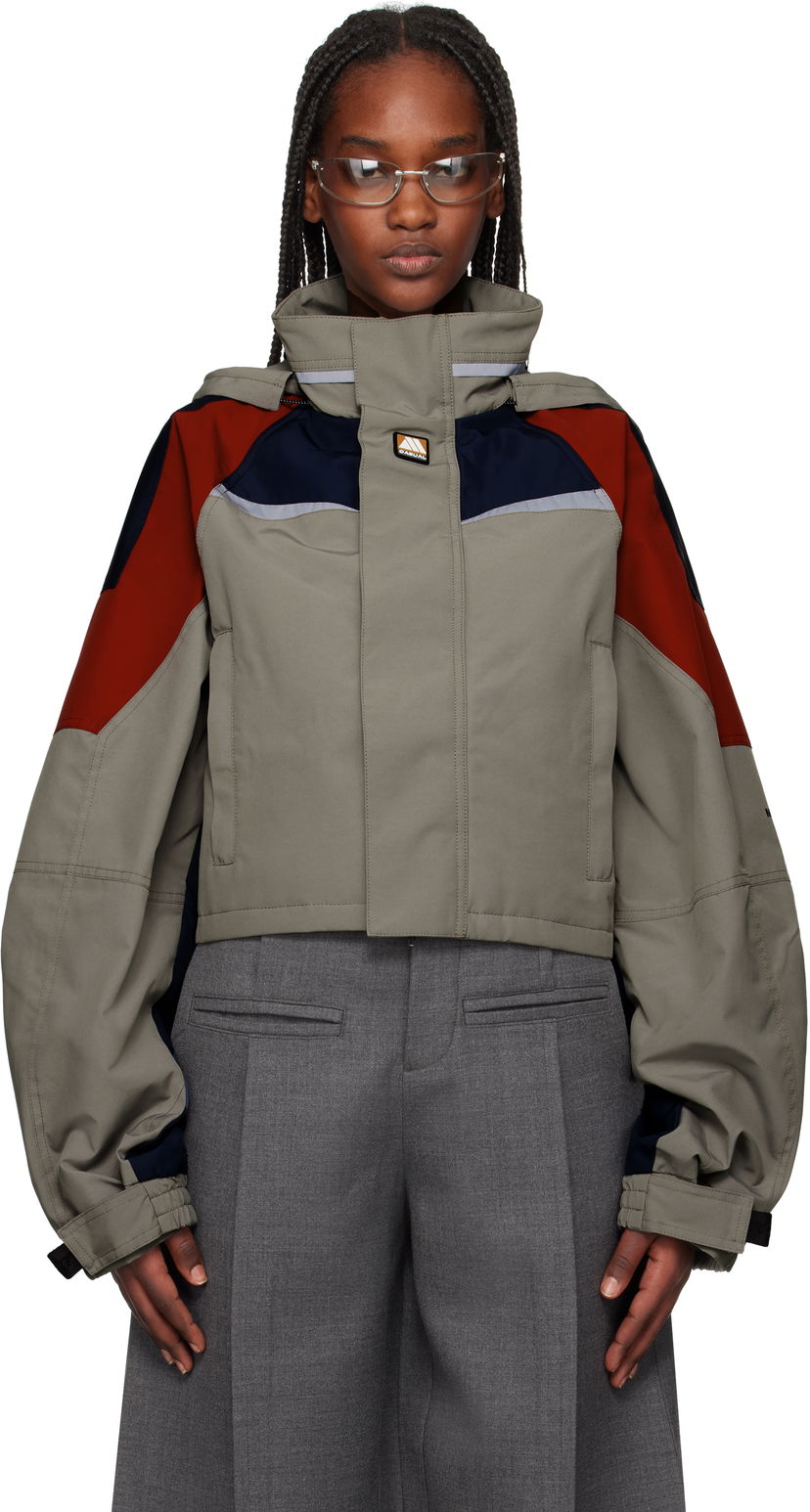 Vetrovka Martine Rose Martine Rose Shrunken Sports Jacket Siva | 741WO10022