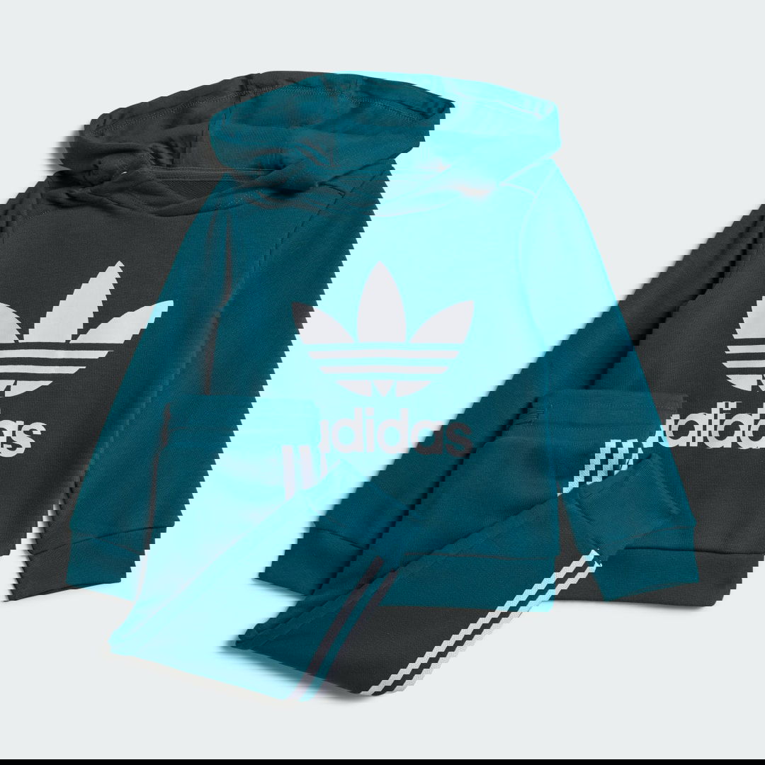 Trenirka adidas Performance Adicolor Hoodie Set Turkizna | IX5166, 0