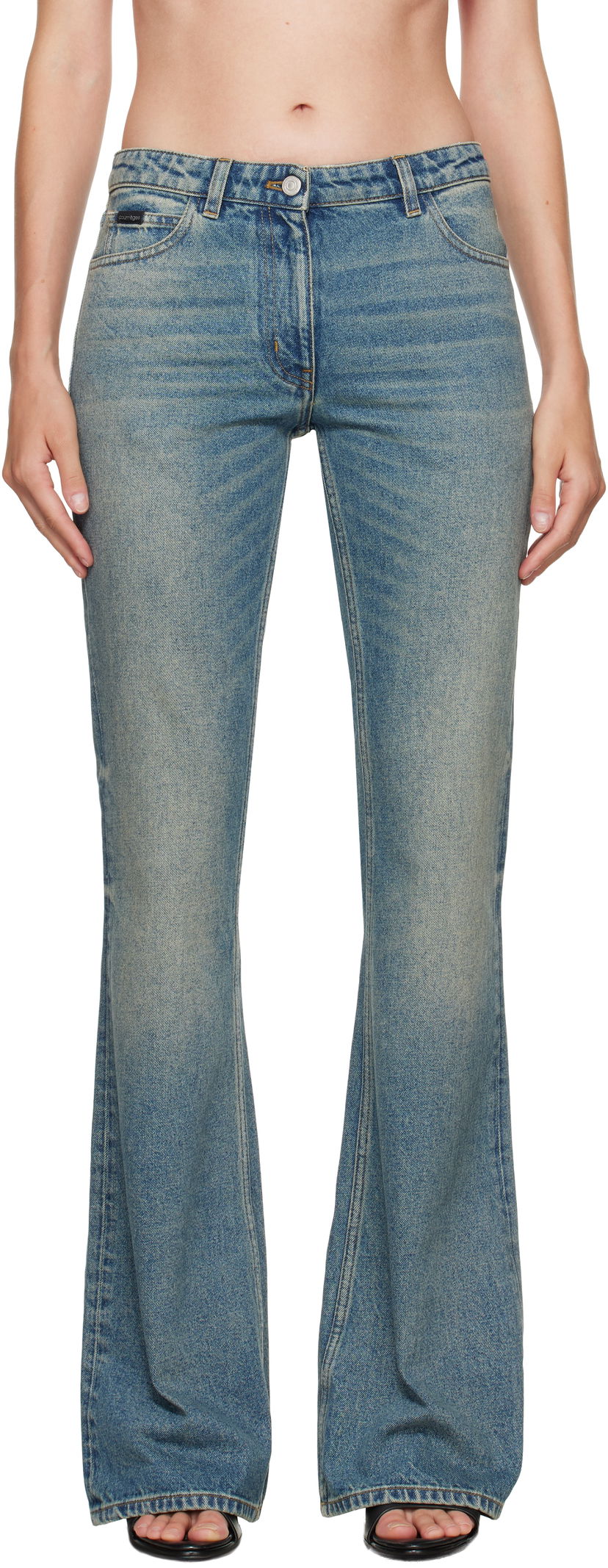 Kavbojke Courrèges Courrèges Bootcut Jeans Modra | VESDPA918DE0041