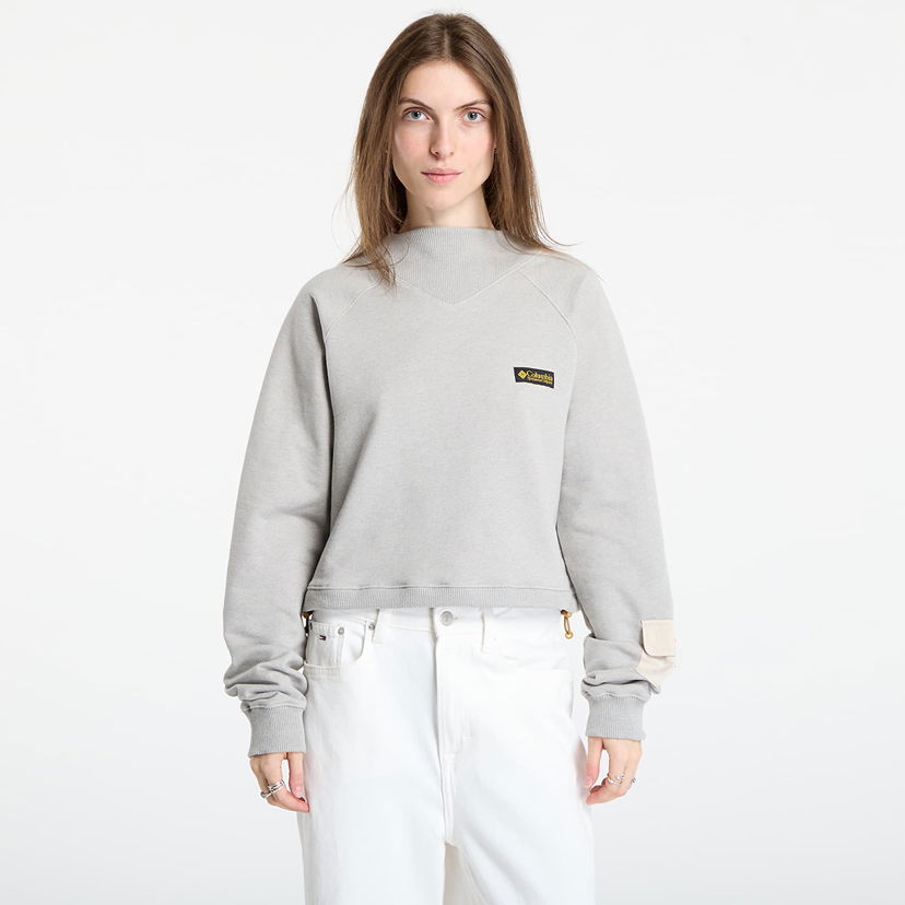 Pulover Columbia Columbia High Cascades™ Crop French Terry Sweatshirt Siva | 2136421278