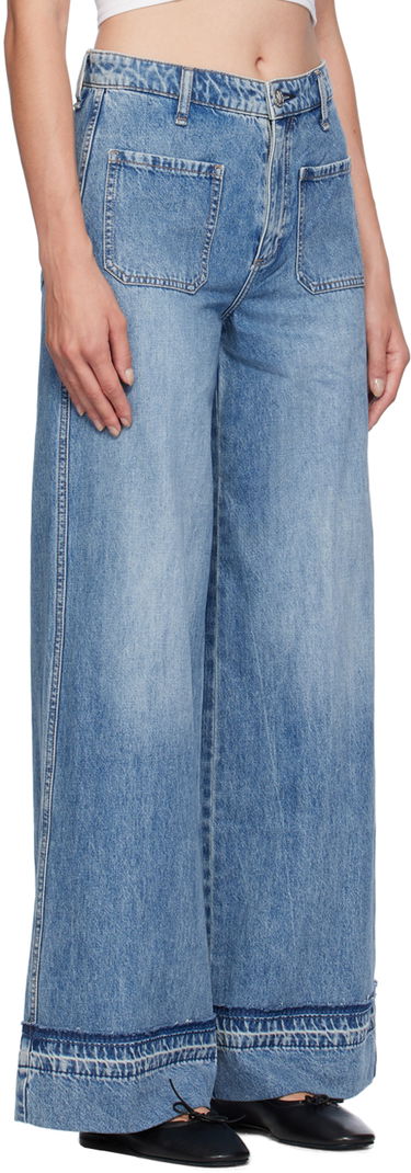 Kavbojke rag & bone Rag & Bone Marina Wide Leg Jeans Modra | WDD24F2641F2LI, 1