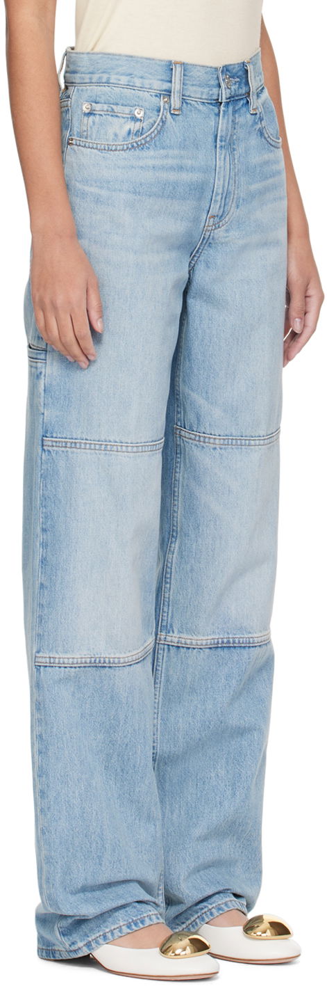 Kavbojke Helmut Lang Helmut Lang Carpenter Wide Leg Jeans Modra | O01DW207, 1