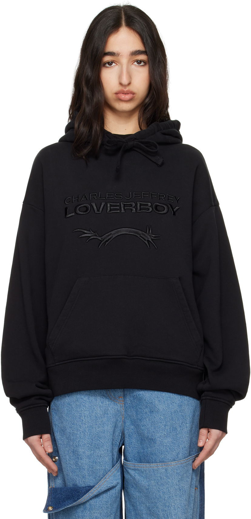 Pulover Charles Jeffrey Loverboy Charles Jeffrey LOVERBOY Logo Hoodie Črna | 54100401