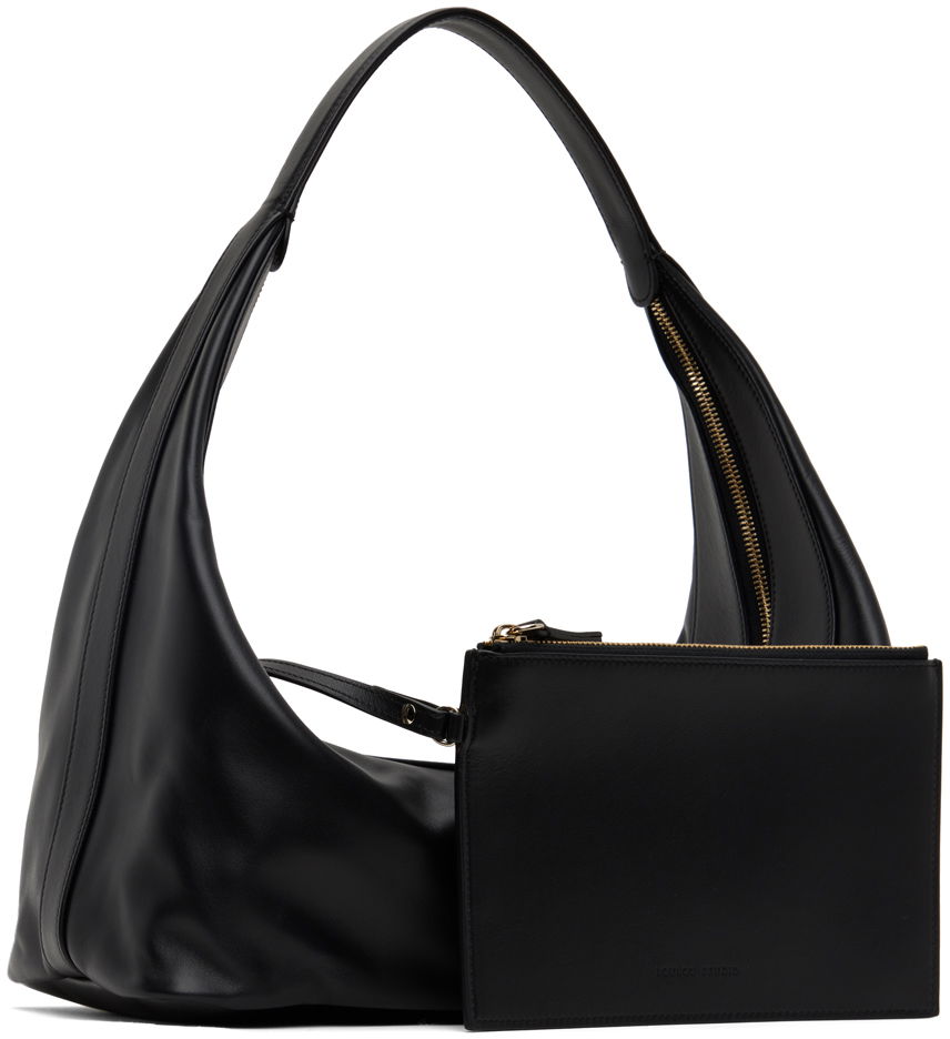 Torba za čez ramo Loulou de Saison Loulou de Saison Lisa Shoulder Bag Črna | LISA, 1