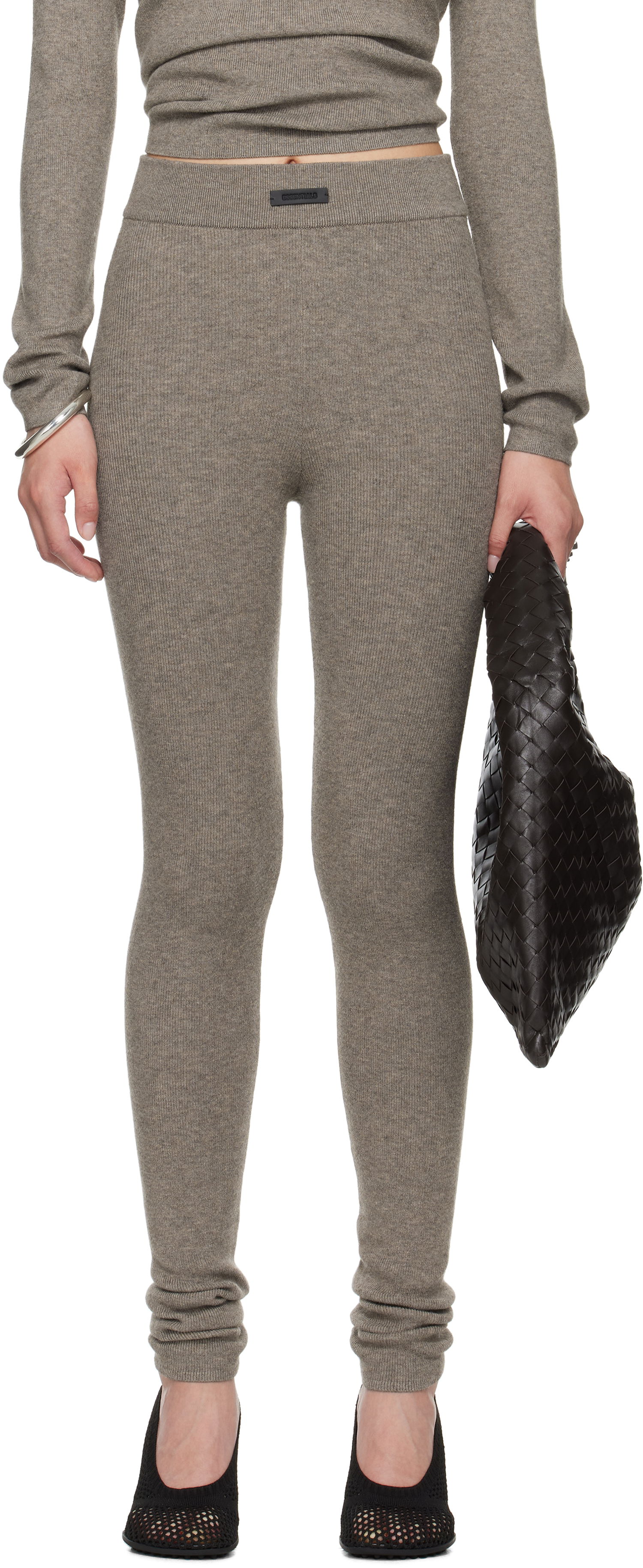 Pajkice Fear of God Fear of God ESSENTIALS Soft Rib Leggings Siva | 192SP257493FW, 0