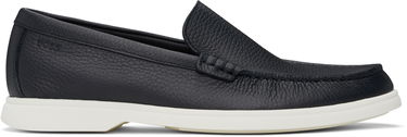 Superge in čevlji BOSS BOSS Tumbled Leather Loafers Črna | 50536173, 0