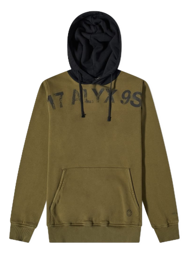 Pulover 1017 ALYX 9SM Popover Fleece Hoodie Zelena | AAUSW0157FA01-GRN0004