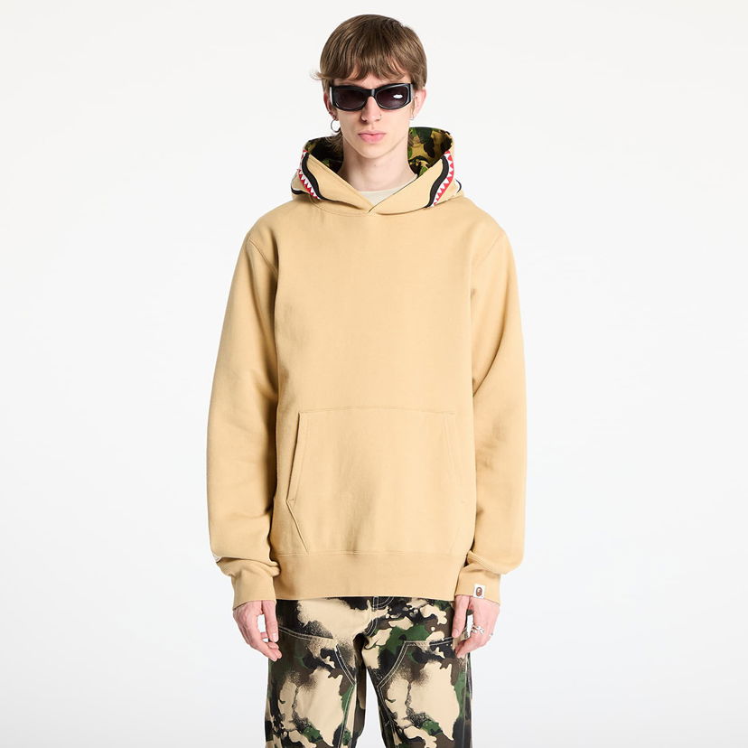 Pulover BAPE A BATHING APE ABC Camo Shark Pullover Hoodie Bež | 001PPL301009MBEI
