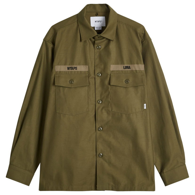 Srajce WTAPS Utility Shirt Zelena | 242WVDT-SHM01-OLV