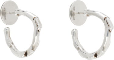 Uhani Ann Demeulemeester Ann Demeulemeester Juana Silver Thorn Hoop Earrings Kovinski | 2520-W-JE53-JW020-070, 1