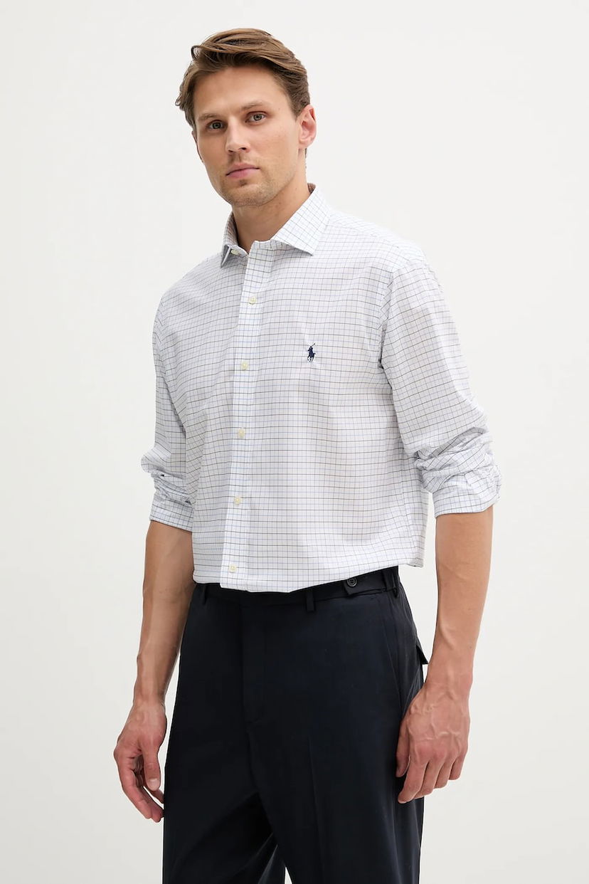 Srajce Polo by Ralph Lauren Polo Ralph Lauren Regular Fit Check Dress Shirt Bela | 712969006