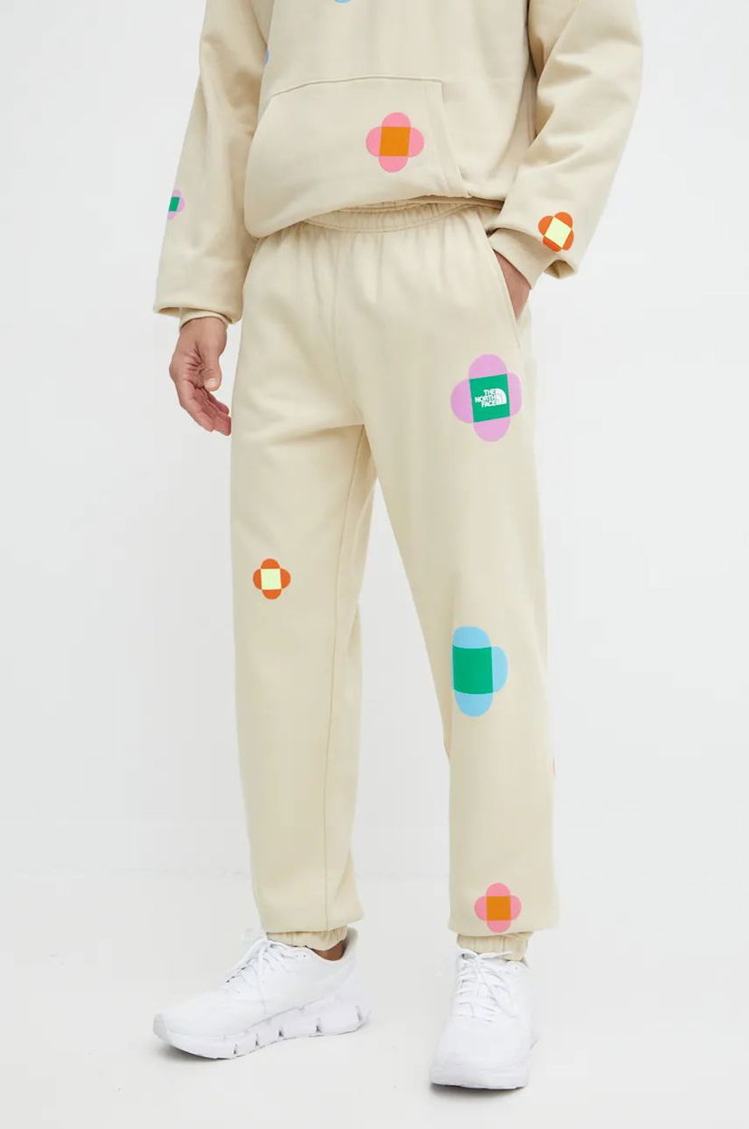 Trenirka The North Face Yinka Ilori x Floral Print Sweatpants Bež | NF0A8AQ23X41