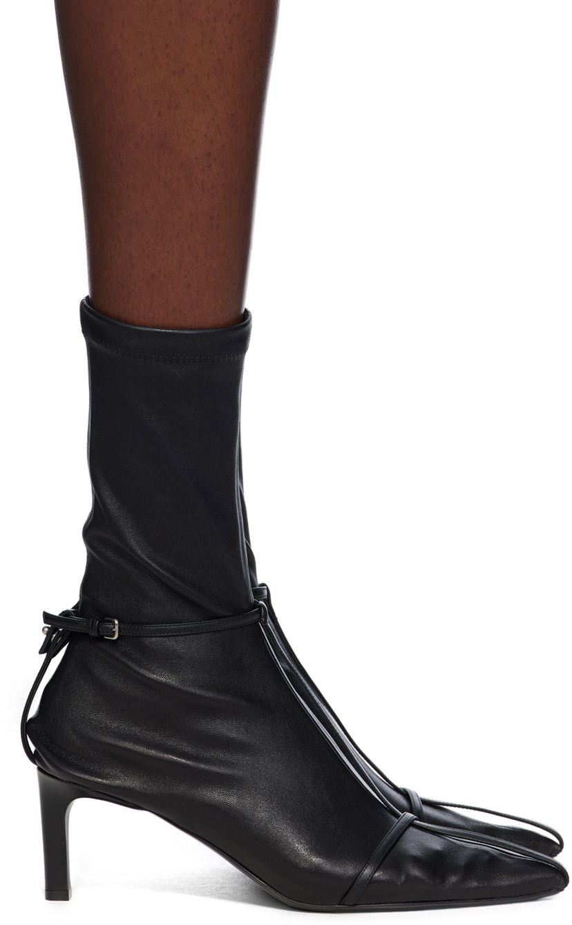 Oblačila Jil Sander Jil Sander Stretch Nappa Ankle Boots Črna | J15WU0085_P7083