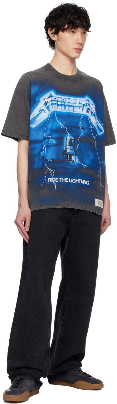 Majica Represent Clo Represent x Metallica 'Ride The Lightning' Graphic Tee Siva | MLM4356, 3
