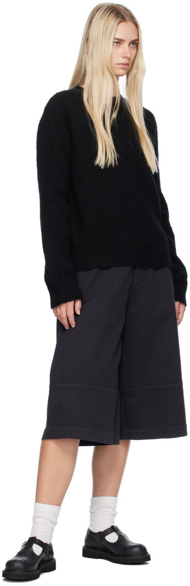 Kratke hlače YMC YMC Ezy Wide-Leg Cropped Trousers Mornarica | Q4WML, 3