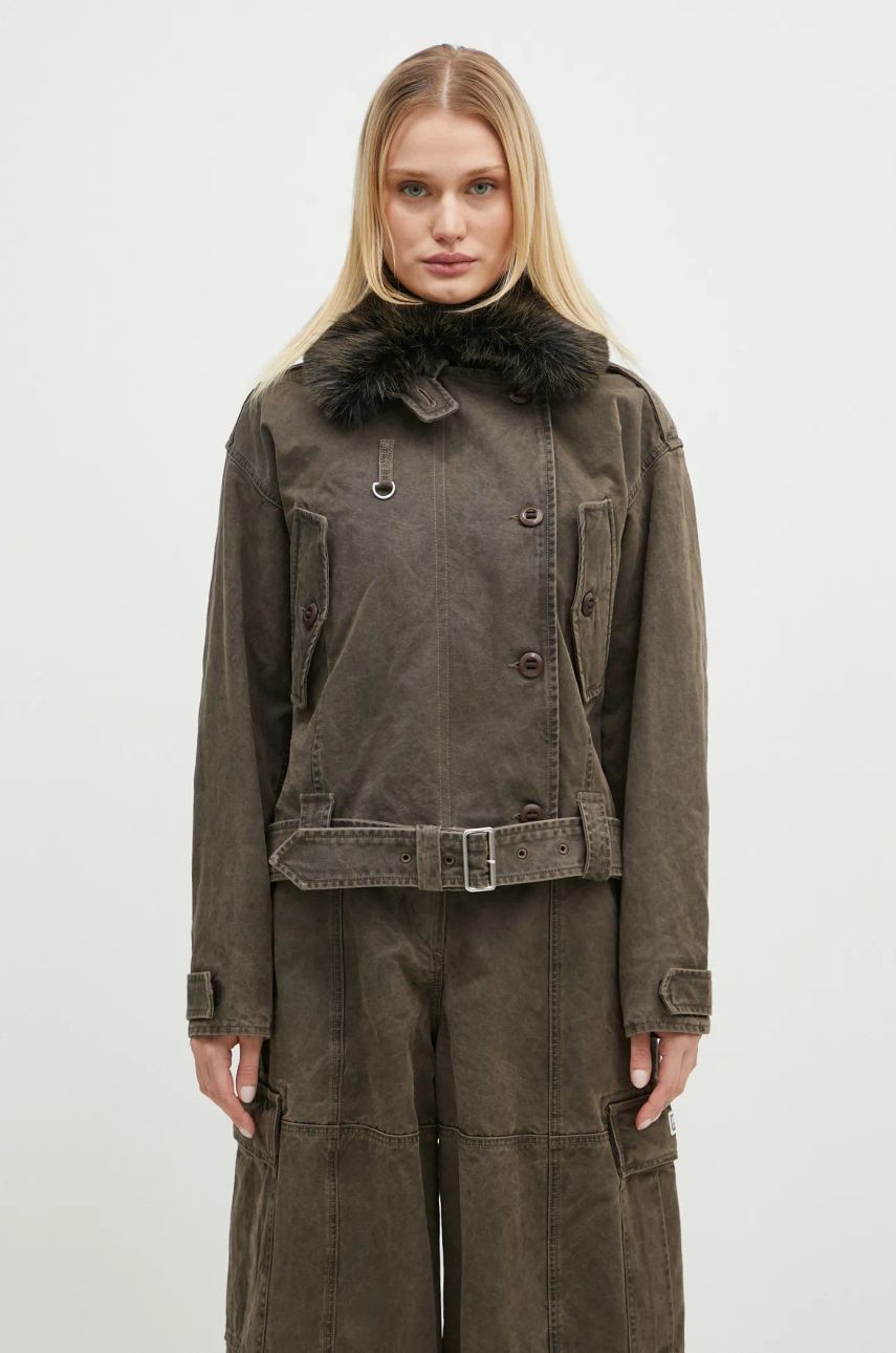 Parka KENZO Dyed Canvas Comber Jacket Zelena | FE62OU2129GK.92, 0