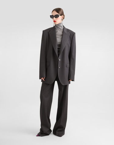 Majica Dolce & Gabbana Draped Sequined Turtle-neck Top Siva | F7AL4THLM4US0998, 1