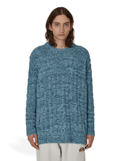Pleteni pulover Maison Margiela Oversize Sweater Modra | S50GP0302 001F