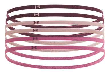 Modni dodatki Under Armour Mini Elastic Headbands 6-Pack Bordo | 1389932-602, 0