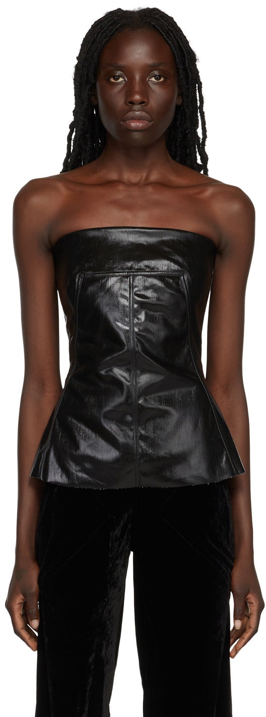 Majica brez rokavov Rick Owens Rick Owens Bustier Top Črna | RP02B6127 SLQ, 0