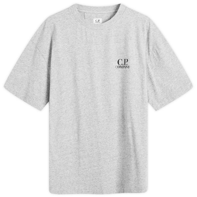 Majica C.P. Company Logo Print T-Shirt Siva | 19CMTS103A-005100W-M94