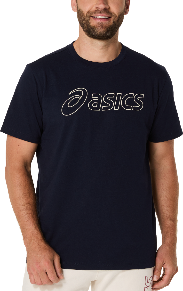 Majica Asics Big Logo Graphic Short Sleeve T-Shirt Mornarica | 2031e188-403