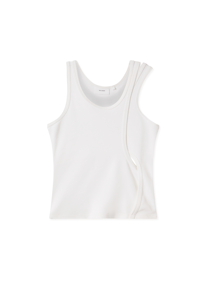 Majica brez rokavov AXEL ARIGATO Rina Layered Tank Top Bela | A3422001
