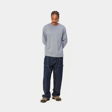 Majica Carhartt WIP L/S Chase T-Shirt "Mirror / Gold" Modra | I026392_1R2_XX, 2