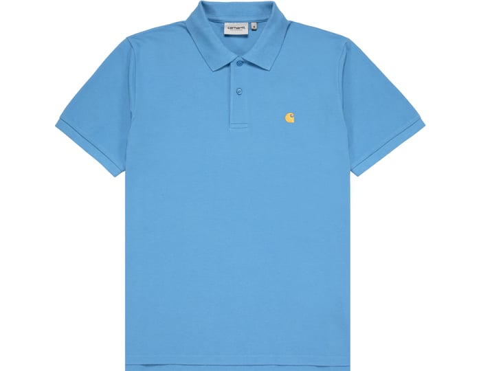 Polo majica Carhartt WIP Carhartt WIP Chase Pique Polo Modra | I023807